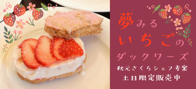 夢みるいちごのダッグワーズ 販売中です。